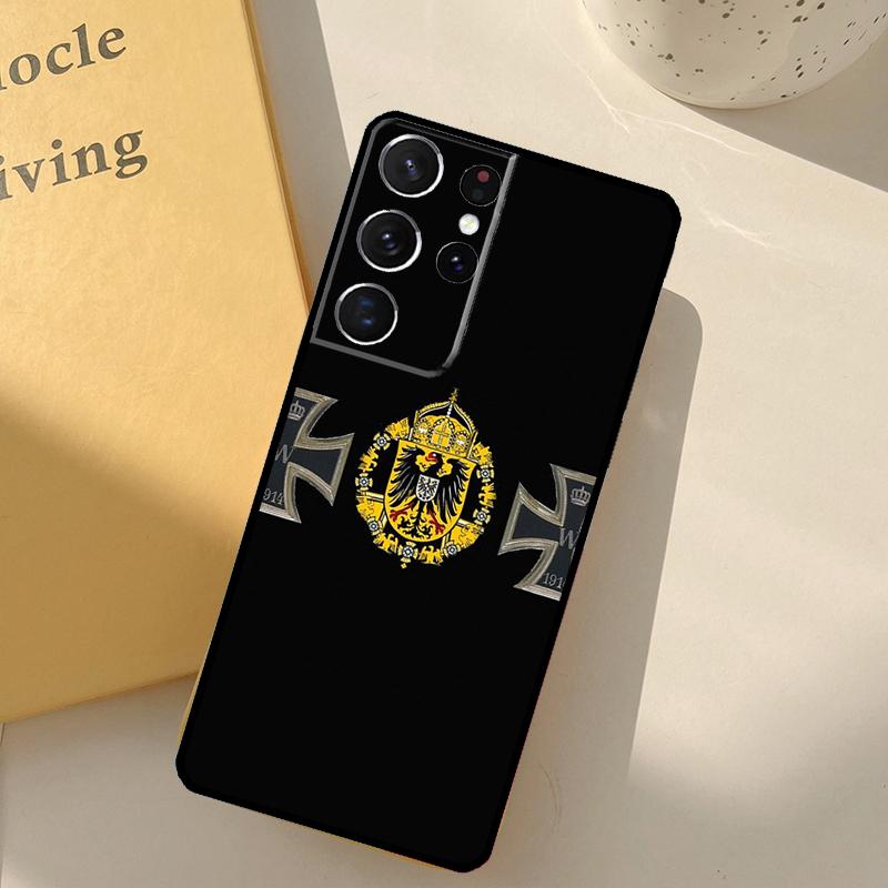 Deutsches 1870 Gott mit Uns Eisernes Kreuz Handyhülle Für Samsung Galaxy S23 S20 S21 S22 S24 S25 Ultra S9 S10 Plus S25 FE Hülle Schale Galaxy S20Ultra