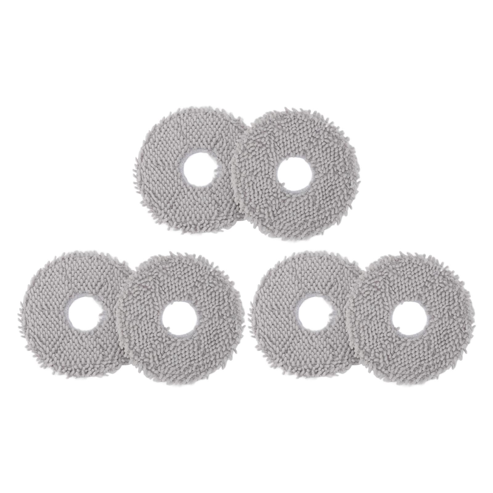 6 Stück Roboter Staubsauger Mopp Pads Ersatz Roboter Staubsauger Wischpads Waschbarer Reinigungsmopp