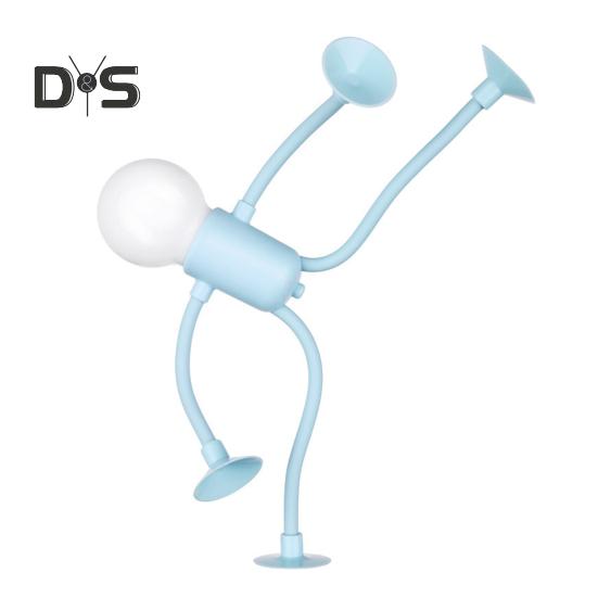 Veränderbare Form Lustiges Nachtlicht LED Nachttischlampe Sanftes Leuchten Flimmern Kostenlose DIY Form Nachtlicht Weihnachtsdekoration blau