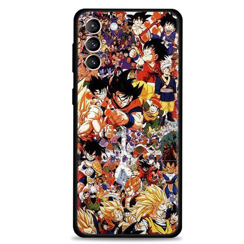 Dragon Ball Z Super DBZ Goku Handyhülle für Samsung Galaxy S20 S21 FE S22 Ultra S10 S9 S8 Plus S10e Note 20Ultra Silikonhülle Samsung S10 5G
