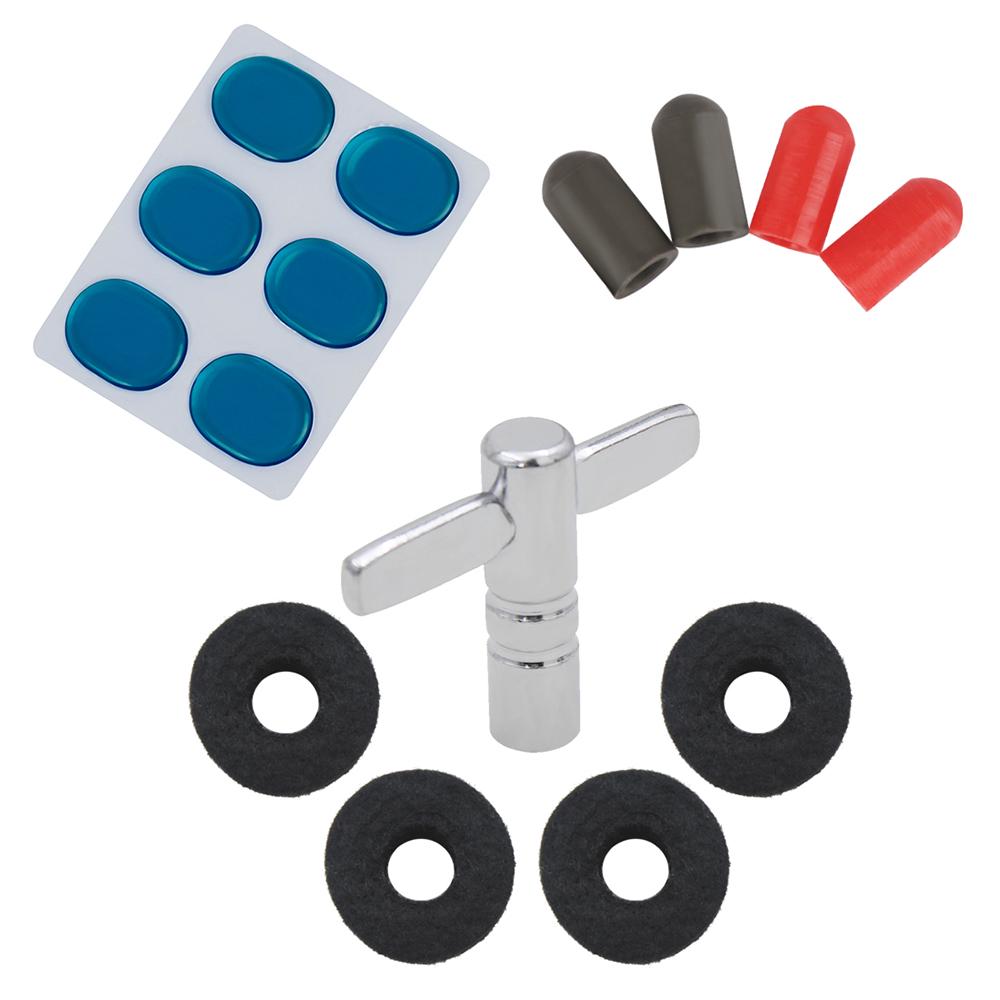 Schlagzeug-Zubehör-Set mit 4 Stück Beckenständer-Filzscheiben + 4 Stück