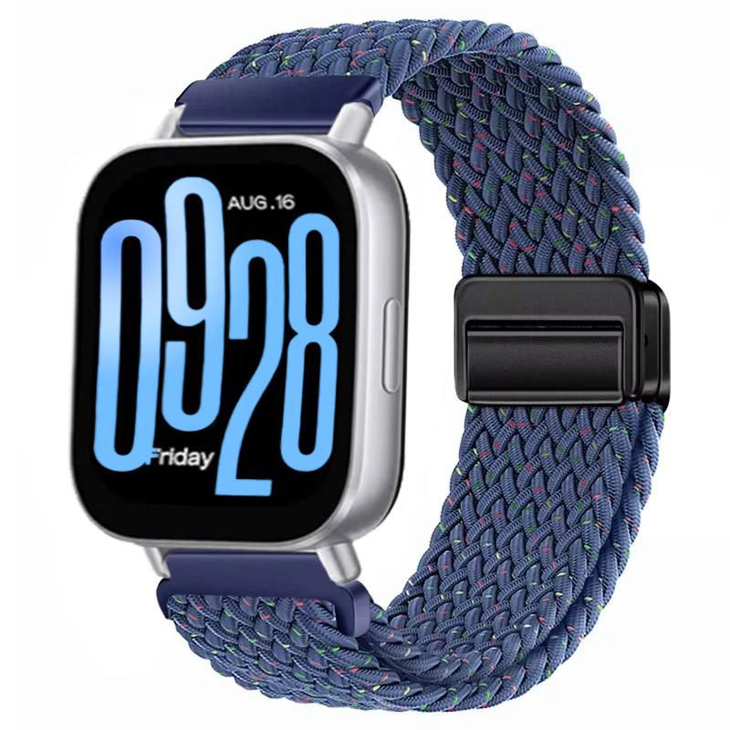 Magnetisches Nylonarmband für Redmi Watch 5 Active Smartwatch-Armband Geflochtenes Armband Armband für Xiaomi Redmi 5 Lite Zubehör Redmi Watch 5 Active gray