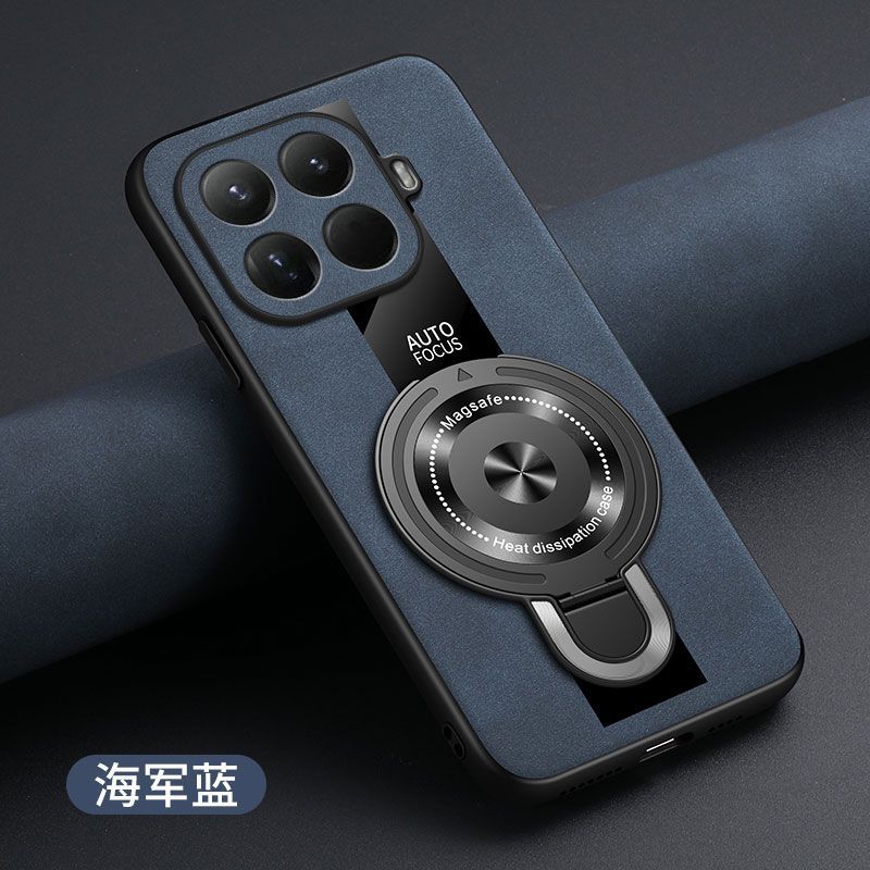 Für Xiaomi 17T Pro Hülle Fortgeschrittene Luxus-Leder Hülle Für Magsafe Magnetische Halterung Anti-Fingerabdruck Abdeckung Für Xiaomi 17T Schale Bumper Xiaomi 17T Pro blau