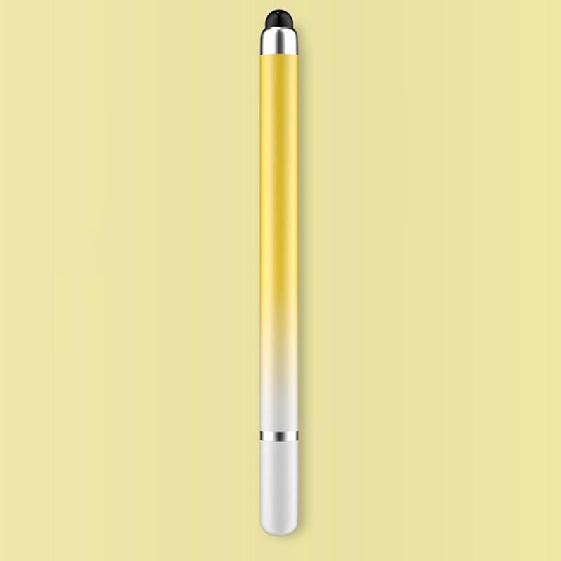 2 In 1 Stylus Stift Für Handy Tablet Kapazitiven Touch Bleistift Für Universal Android Telefon Zeichnung Bildschirm Bleistift gelb