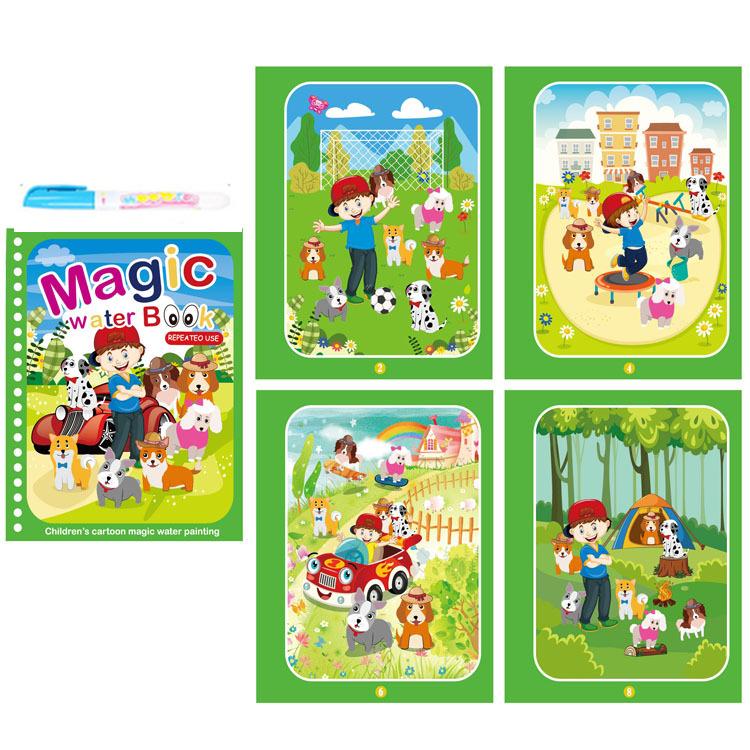 Montessori Spielzeug Wiederverwendbare Malbuch Magie Wasser Zeichnung Buch Malerei Zeichnung Spielzeug Sensorische Frühe Bildung Spielzeug für Kinder Adventurer