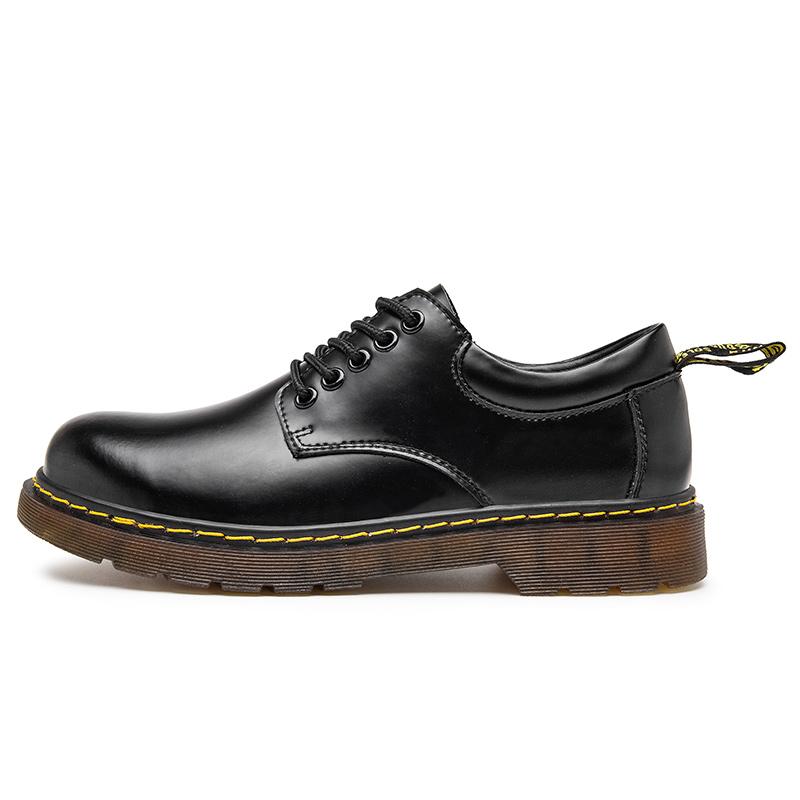 Herbst/Winter Herren Echtleder Schuhe Wasserdicht Outdoor Oxford Schuhe Derby Schuhe Herren Brogues Lederschuhe 40 schwarz