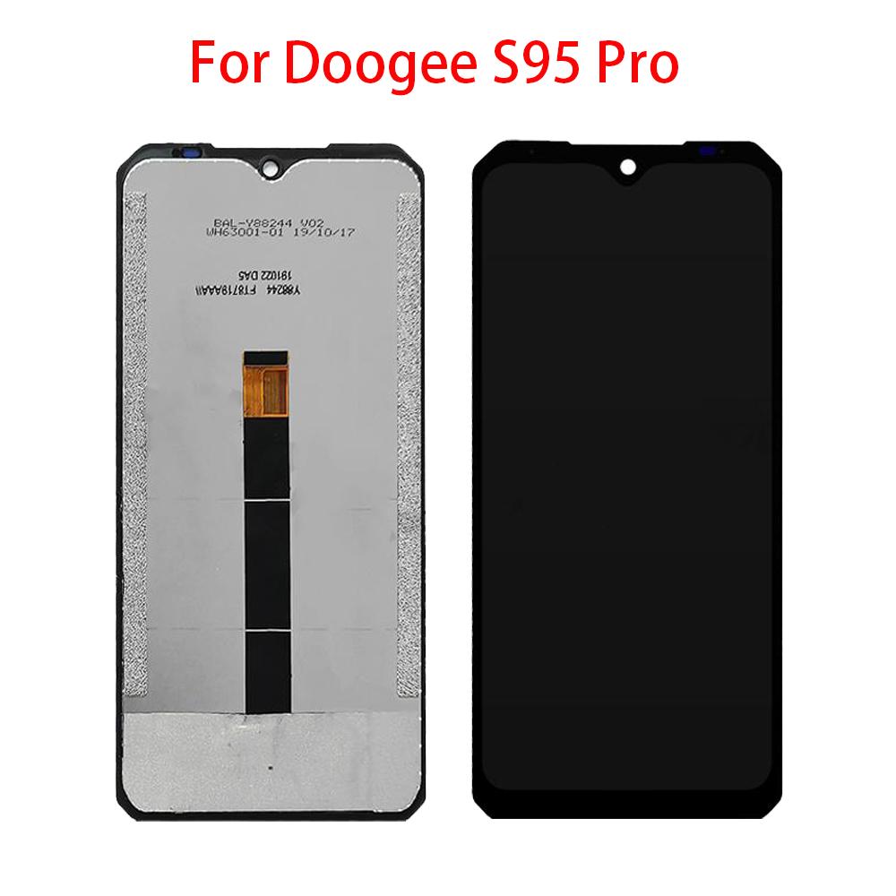LCD-Bildschirm für Doogee S95 Pro LCD-Display Touchscreen Digitizer Vollversammlung Ersatz schwarz