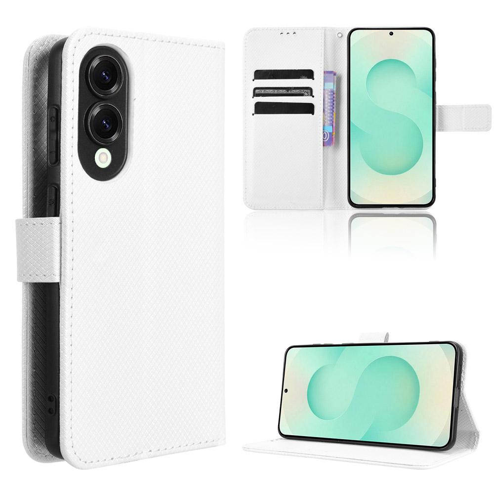 Flip Cover für Samsung Galaxy S25 Edge Lederhülle [Flip Vintage Leder] Brieftasche Stoßfest Langlebig Retro Handyhülle Samsung Galaxy S25 Edge