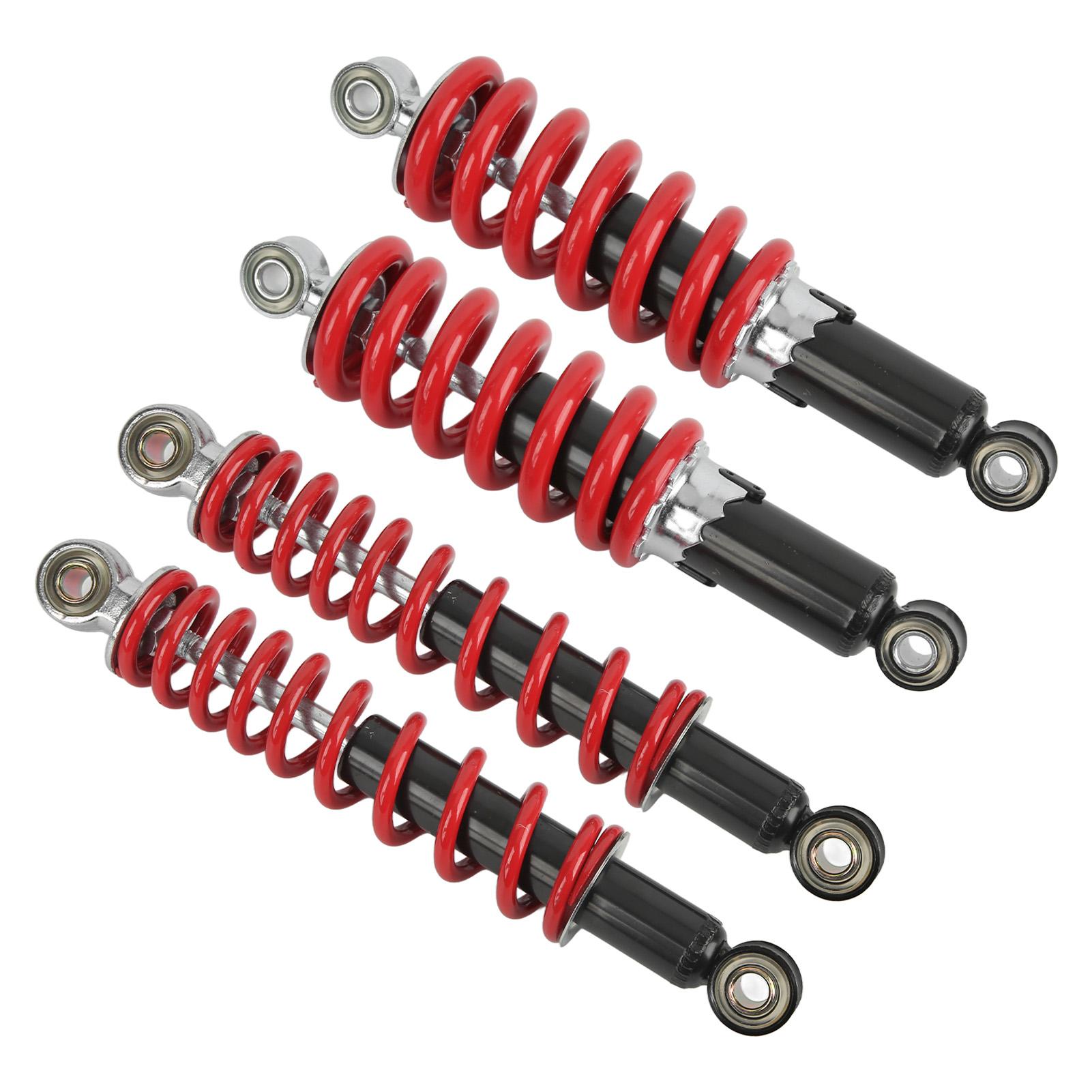 4-teiliger Stoßdämpfer für Vorder- und Hinterradaufhängung, 250 mm, einstellbar für 50 ccm?125ccm Dirt Pit Bike ATV Gokart