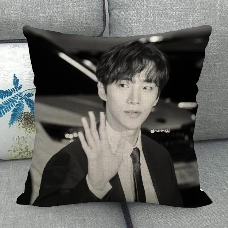 Kpop Lee Junho Kissenbezug Hohe Qualität Heimtextilien Baumwolle Leinen Stoff 45x45cm Einseitige Dekoration Kissenbezug Neu WJY10.16 45x45cm 18x18in