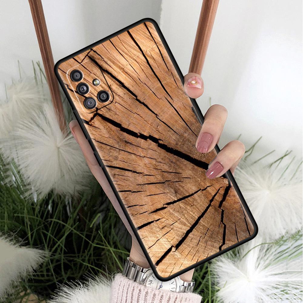 Natürliche Holz Coque Für Samsung Galaxy A51 A71 A12 A21s A72 A52 A42 A32 A22 A41 A31 A02s A03s Fällen Weiche Telefon Abdeckung Luxus Samsung A22 5G