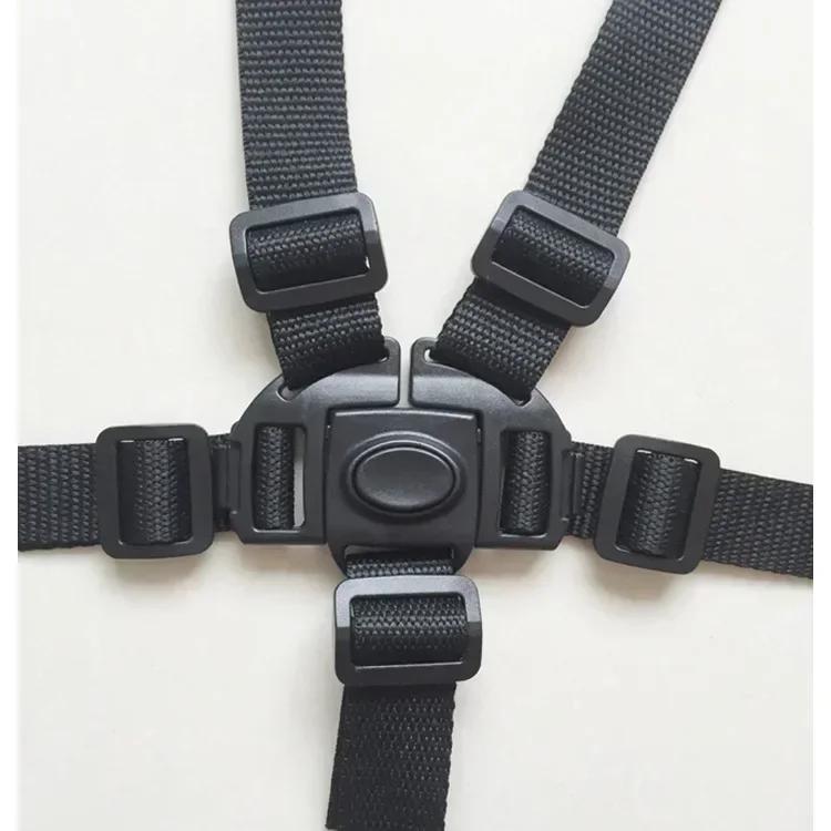 Baby Universal 5 Punkt Harness Hohe Stuhl Sicher Gürtel Sicherheit Gürtel für Kinderwagen Kinderwagen Buggy Kinder Kid Kinderwagen Kind Esszimmer Stuhl schwarz
