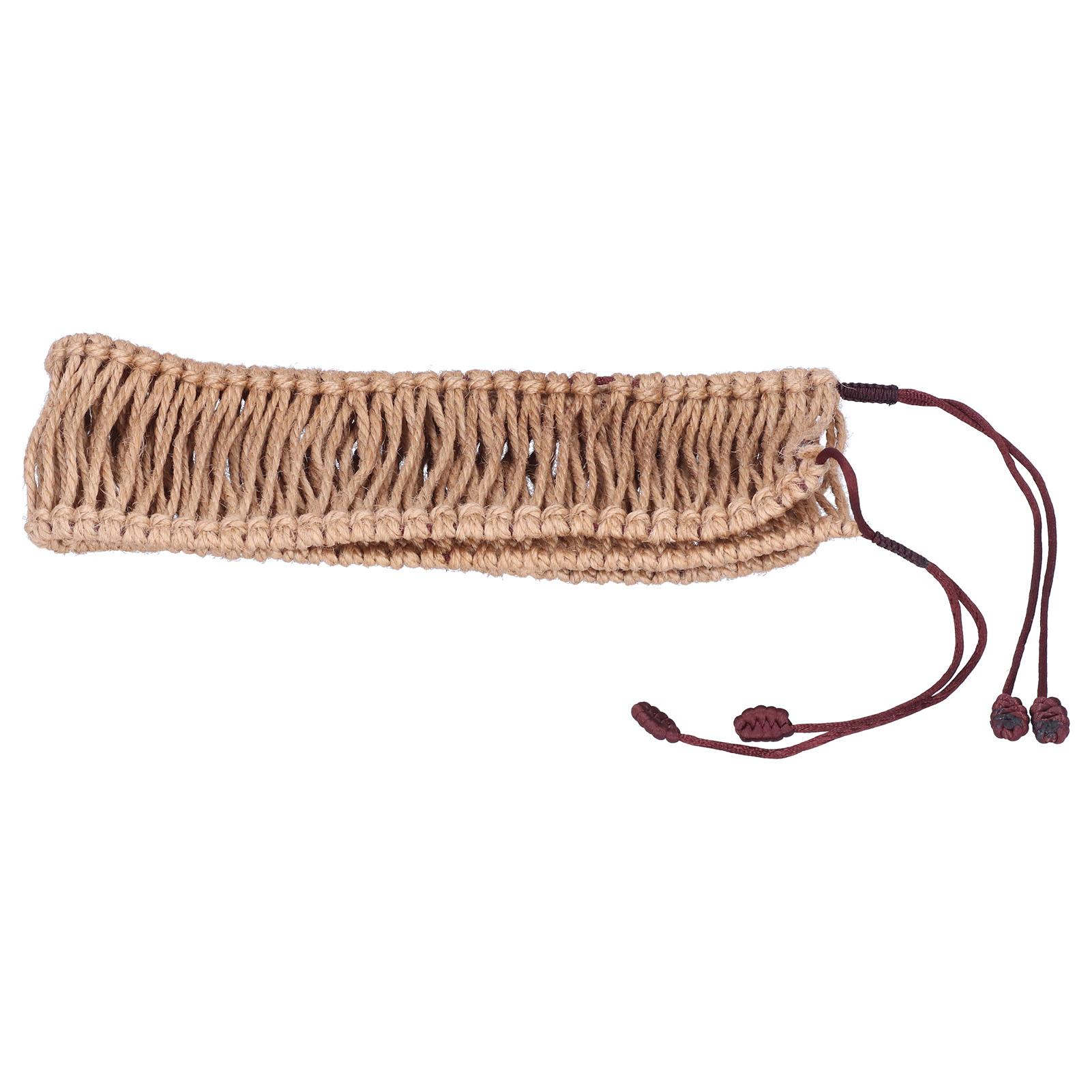 Handpan Dekoration Rattanseil 13 Ton Stahlzungentrommel Dekoration Gewebter Ring Handgefertigt Geflochten