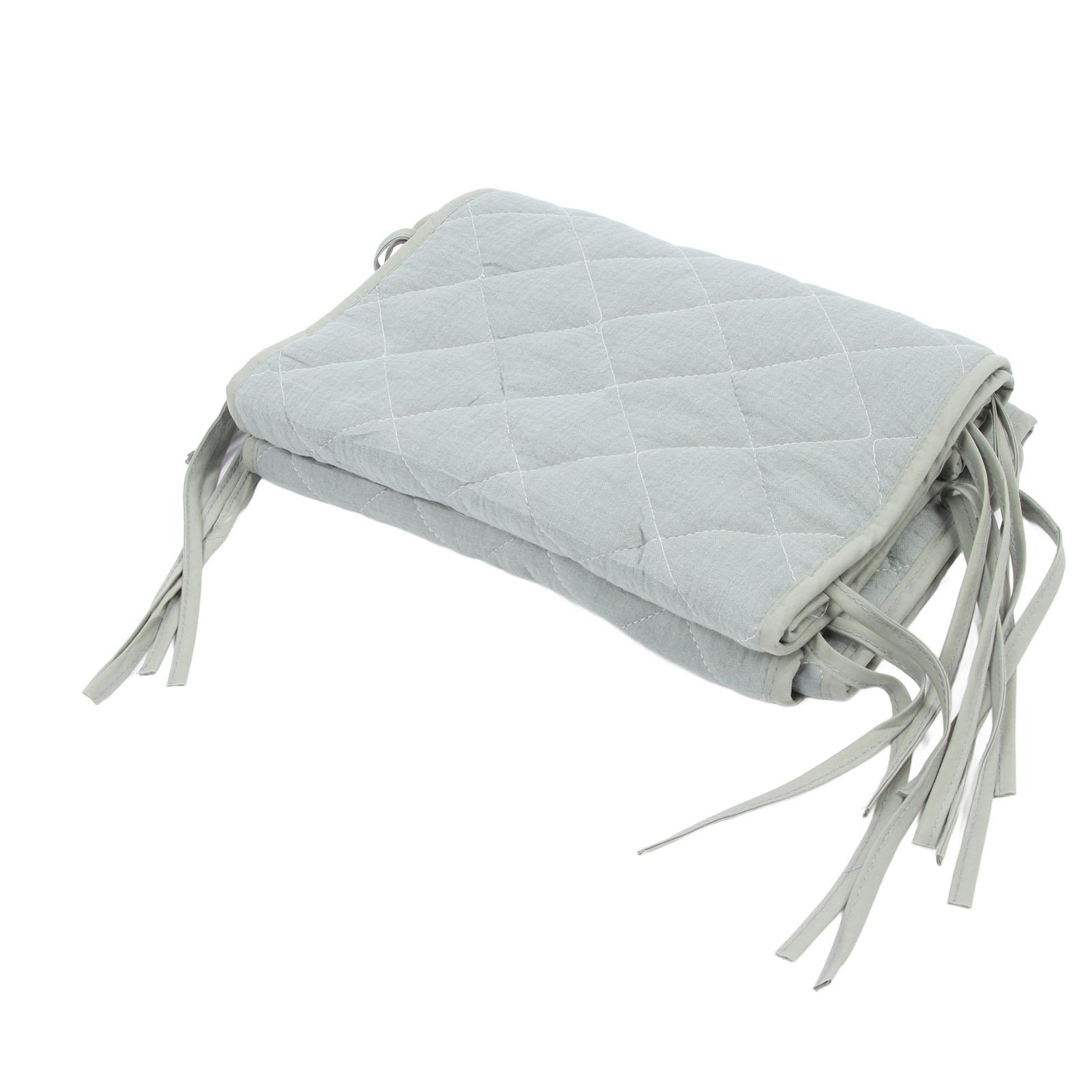 Krippeneinlage Kollisionsvermeidung Babybett Sicherheitsgitter Schutz vor Knabbern und Stößen Babybett blau