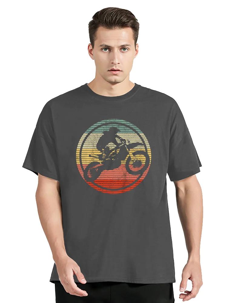 Vintage Motocross T-Shirt Dirt Bike Enduro Biker Herren Damen Baumwolle Grafik T-Shirt Geschenk Herrenbekleidung Übergroßes T-Shirt Oberteile XXXXXL himmelblaue