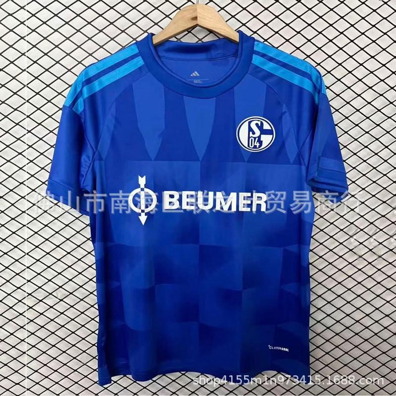 Schalke 04 2026-2027 Heim Auswärts Kurzarm Fußballtrikot Herren Erwachsene S-XXL XXL blue