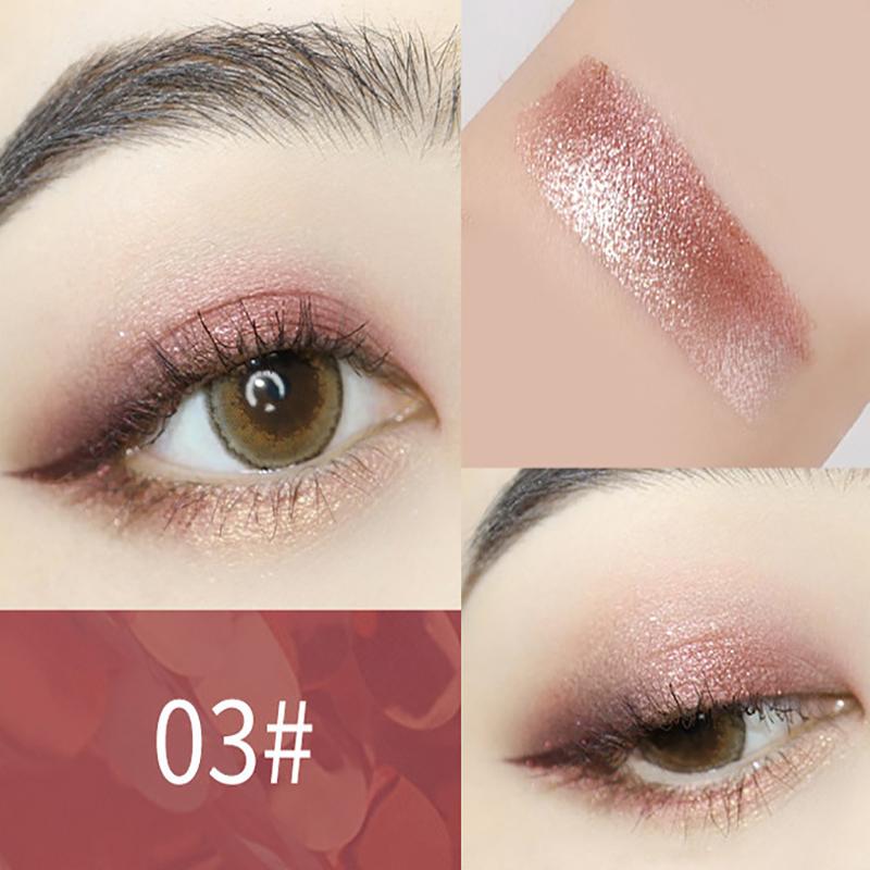 Doppel Farbe Glitter Lidschatten Stick Bleistift Lidschatten Make-Up Wasserdicht Bicolor Schimmer Kosmetik Schönheit Make-Up-Tool 03