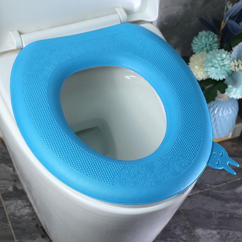 Tragbarer EVA-Toilettensitz, wasserdicht und warm, für alle Jahreszeiten, universeller Toilettensitz, waschbarer und abnehmbarer Haushalts-Toilettenbezug