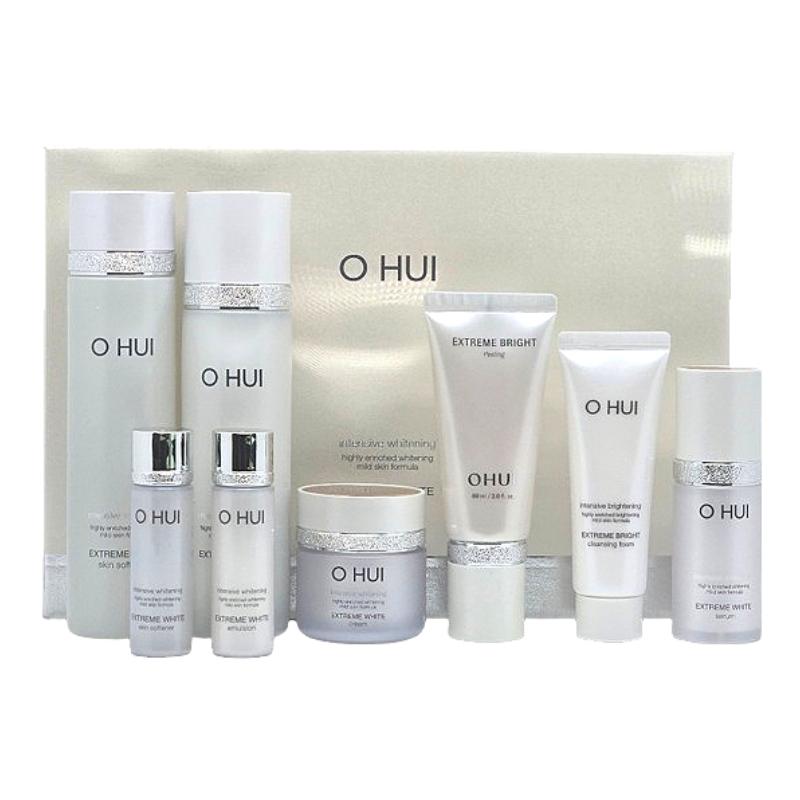 OHUI Extreme White 4-Piece Special Skincare Set Brightening & Moisturizing Travel Sizes Included 4-Piece Special Skincare