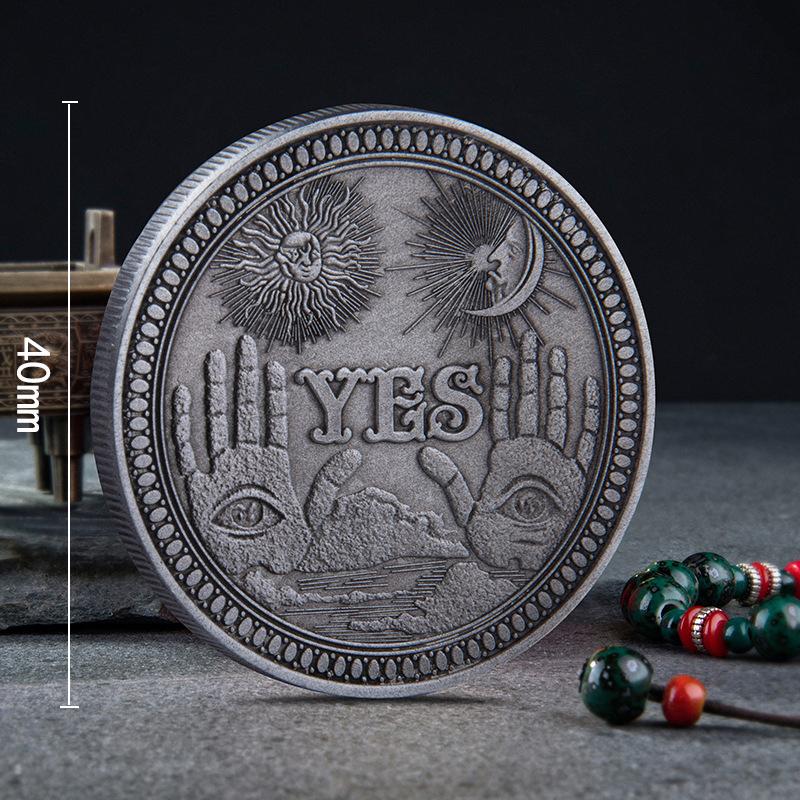 Ja- oder Nein-Münzen, Sammlerstücke, alte Münzen, Silber, gefälschte Glücksmünzen, Original-Herausforderungsmünzen, Hobo-Dollar-Kopie, Kupfer-Piratenmünzen, Geschenk B