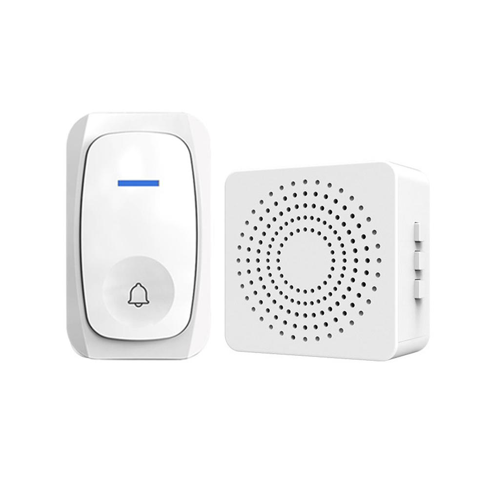 Kabellose Türklingel Wasserdichte Türklingel mit 38 Melodien zur Auswahl Einstellbare Lautstärke Heimklingel Dong Willkommen Türgongs 1 Receiver 1 doorbell