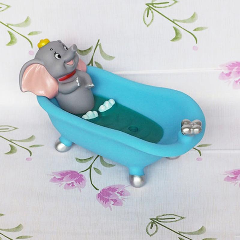 Kinderspielzeug Cartoon-Form Seifenkiste Ablassen Praktische, leicht zu reinigende Seifenschale Badezimmer Bonbonfarben Seifenschale Box