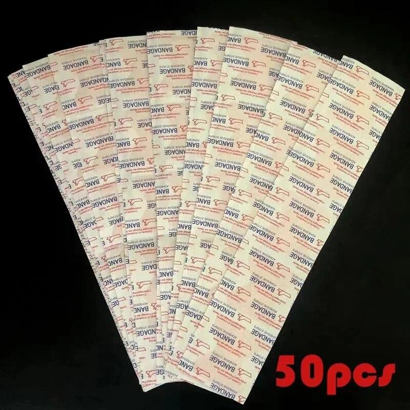 50 stücke Finger Wasserdichte Bandage Atmungsaktive Band Aid Erste Hilfe Wundauflage Medizinisches Klebeband Wundpflaster Notfall Bandaids
