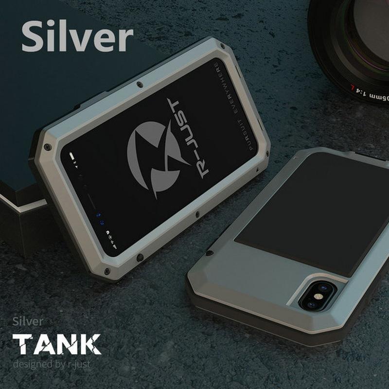 Luxus neue Rüstung Metall wasserdicht stoßfest Fall Telefon Fall für iPhone 15 13 Pro 14 Pro Max 12 11 Pro Max 8 7 6 S Plus Metall Rüstung Fall iPhone 13 Pro Max silber