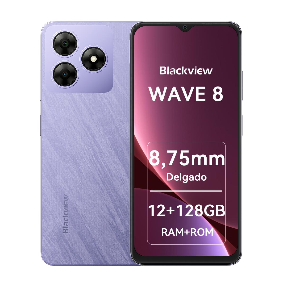 Refurbished Blackview WAVE 8 Android 14 12GB 256GB Smartphone 4+128 violett