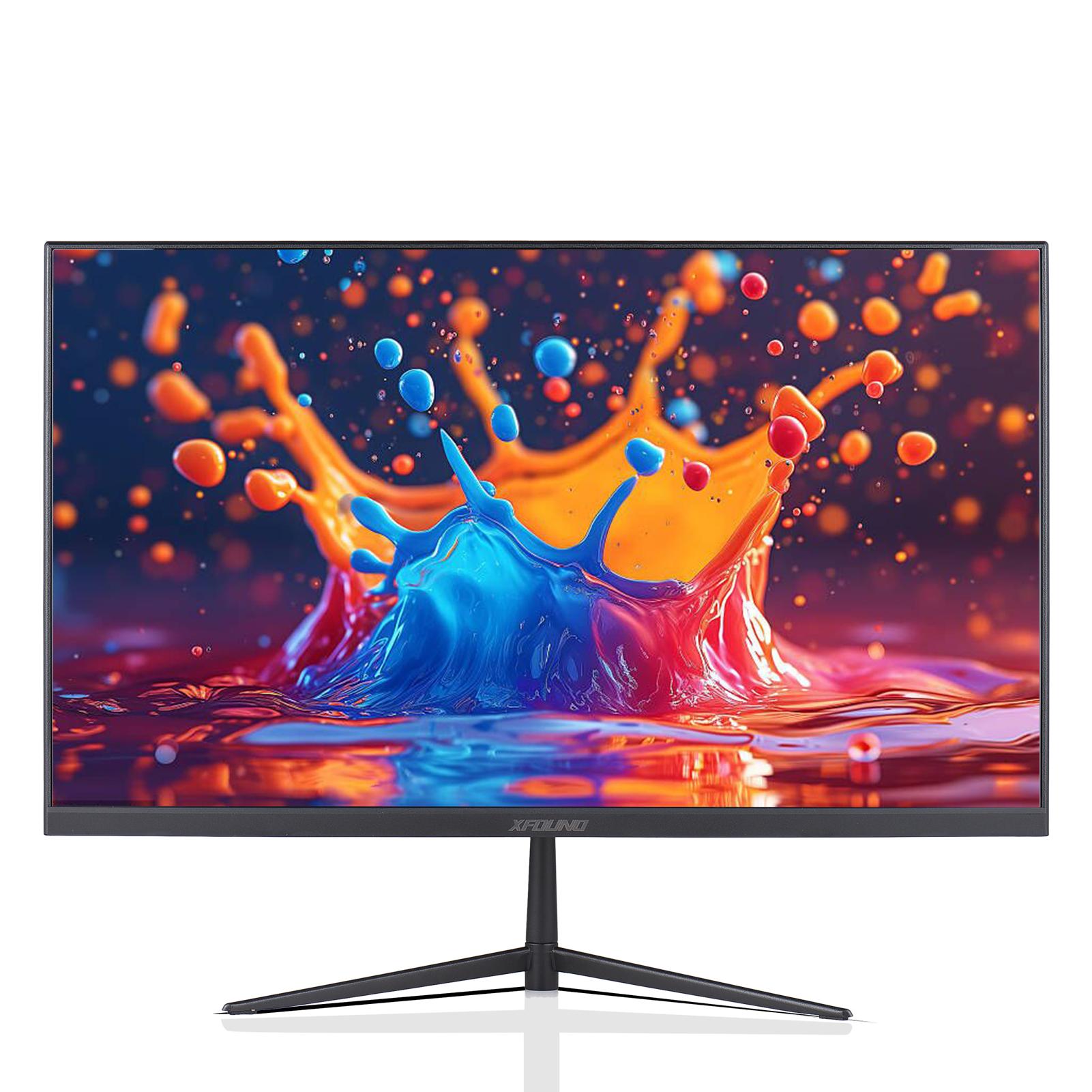 Desktop-Monitor 24 Zoll hoch, klar, 16:9 IPS Panel 250cdm2 Ultradünner LED-Monitor Kompatibel mit HDMI US Plug schwarz