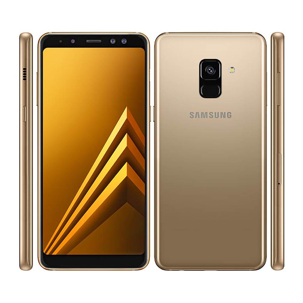 95% neues Refurbished Samsung Galaxy A8 (2018) A530F Mobiltelefon 5,6 Zoll Octa-Core 16 MP 4 GB RAM 32 GB ROM Simple Set gold