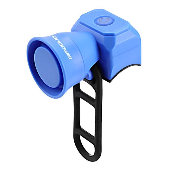 Elektrische Fahrradhupe, 120 dB lauter Ton, IPX4, wasserdicht, USB aufladbar, Mini-MTB-Lenkeralarmglocke, Fahrradzubehör Charging blau
