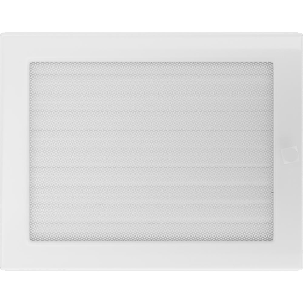 Lüftungsabdeckung 22x30 weiß mit Jalousien weiß