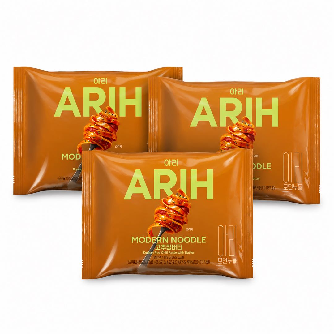 BTS Kollaboration PALDO ARIH Moderne Nudeln Gebratene Nudeln Koreanische Scharfe Soße Geschmack 130g #Korean Spicy Sauce Flavor*3bag