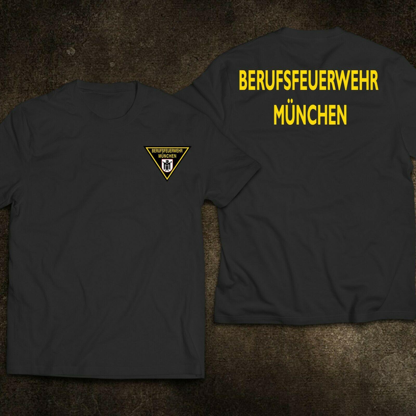 Plus Size Herren T-Shirts Sommer Neue Feuerwehr Berufsfeuerwehr München München Deutschland Feuerwehrmann Herren T-Shirt L