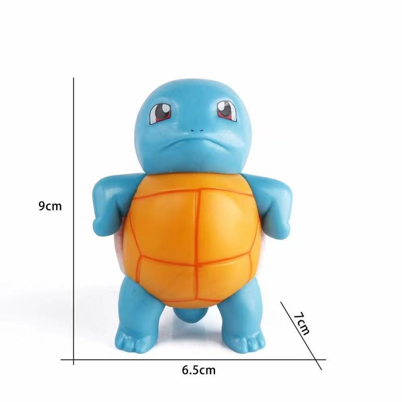 3 Stile 9cm Pokemon Figur Schiggy Trägt Sonnenbrille Figur PVC Modell Sammlerstück Pokemon Go Actionfigur Kindergeburtstagsgeschenk blue