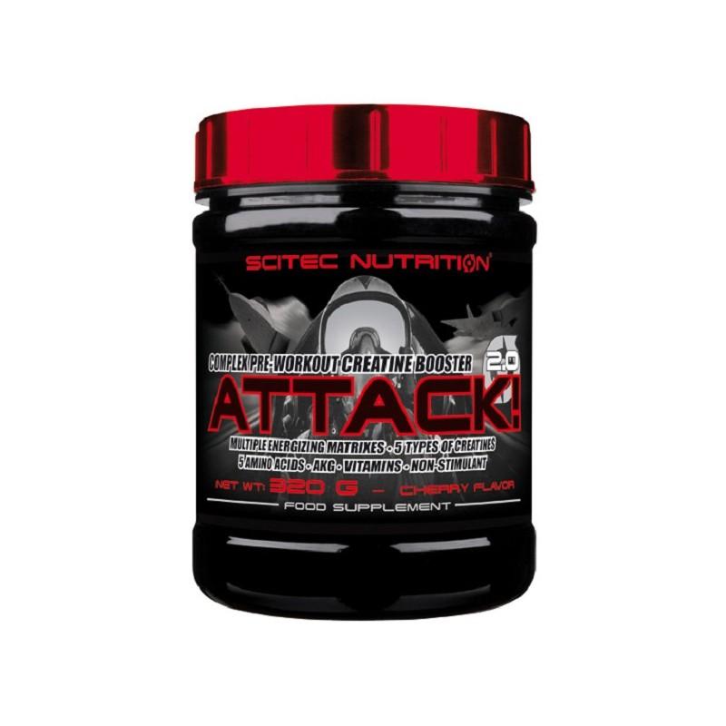 SCITEC NUTRITION - ATTACK, 320 Gramm cherry