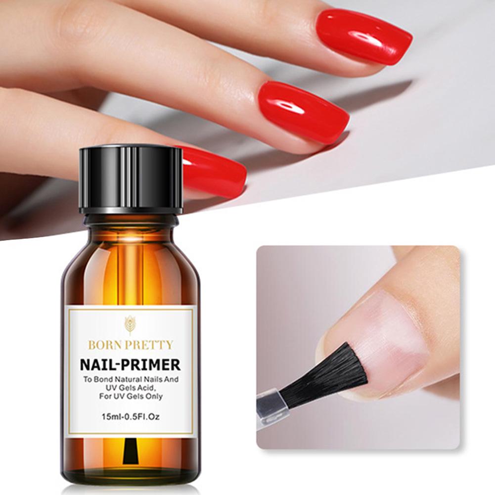 Women BORN PRETTY 15 ml Pre-Step Nail Primer Bond Natural Nails UV Gel Polish Adhesive 15ml