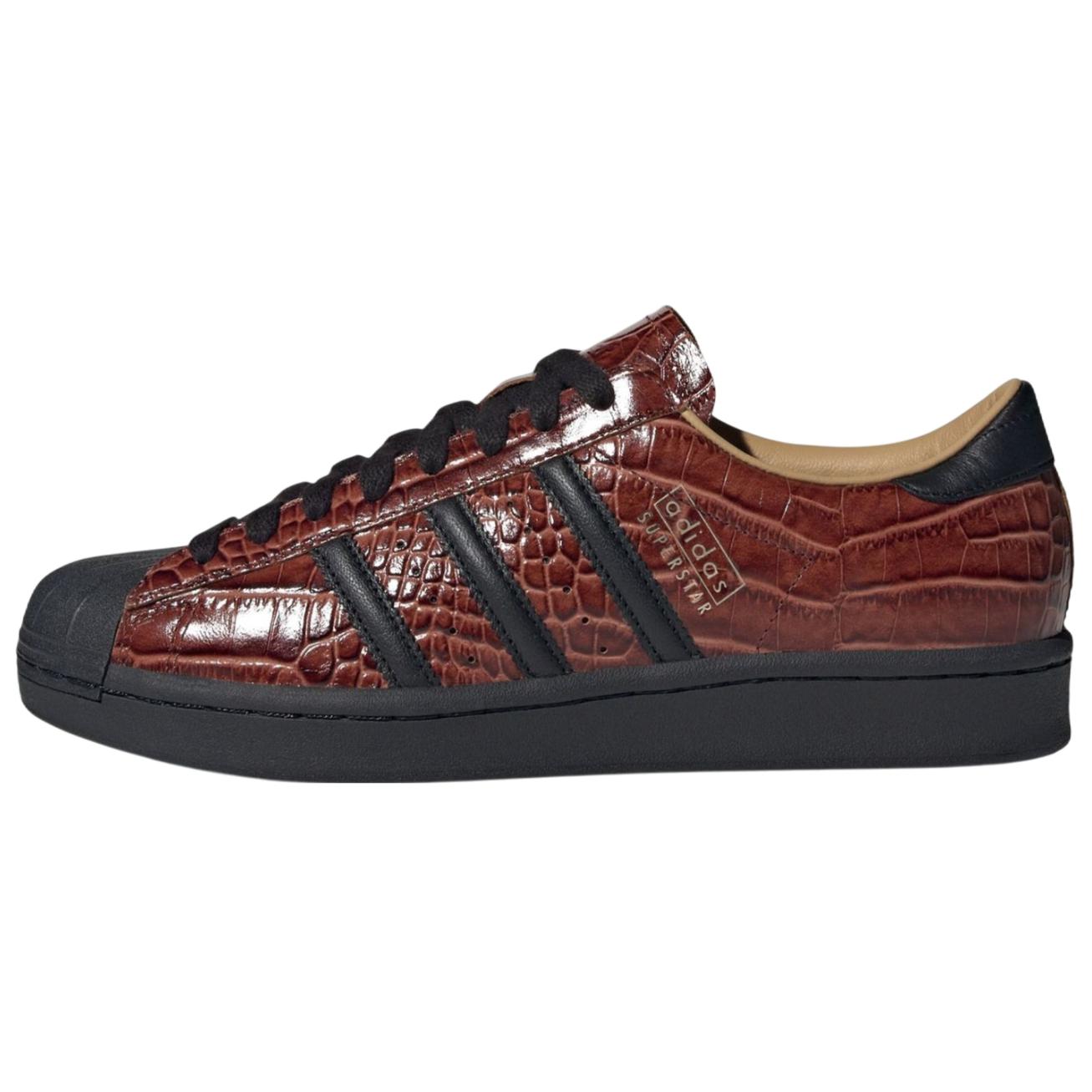 Adidas Superstar Vintage 'Fox Brown Croc' Sneakers JQ3258 45⅓
