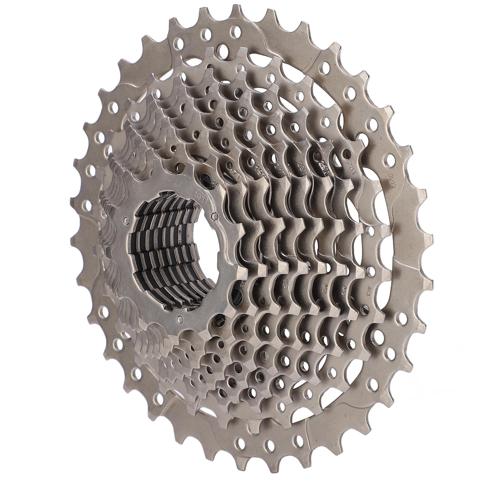 Hohle 11-Gang-Fahrradkassette aus Nickel-Chrom-Stahl 11?34T Kassette Fahrradzubehör für die Straße