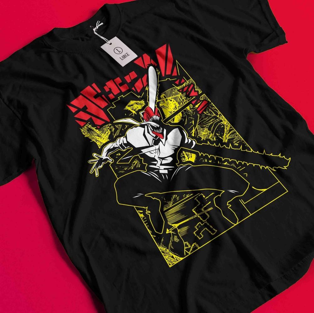 Chainsaw Man Makima T-Shirt Asa Aki Anime Denji Shirt Power T-Shirt Alle Größen T-Shirt BB786 XL