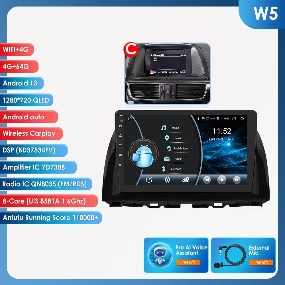 Hizpo Für Mazda CX5 CX-5 CX 5 2012 - 2015 Autoradio Multimedia Video Player Navigation Android 10 Kein 2DIN 2 DIN Carplay 4G-LTE RDS Intelligenter DVR DAB W5 C 8Core 4G 64G AI