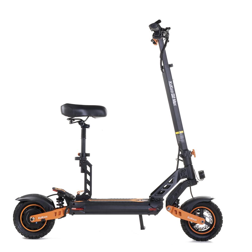 KuKirin G2 Max E-Scooter für Erwachsene 1000W Starker Motor 48V 20AH Lithiumbatterie Faltbarer E-Scooter mit Bequemem Sitz 10'' Räder Offroad Urban schwarz