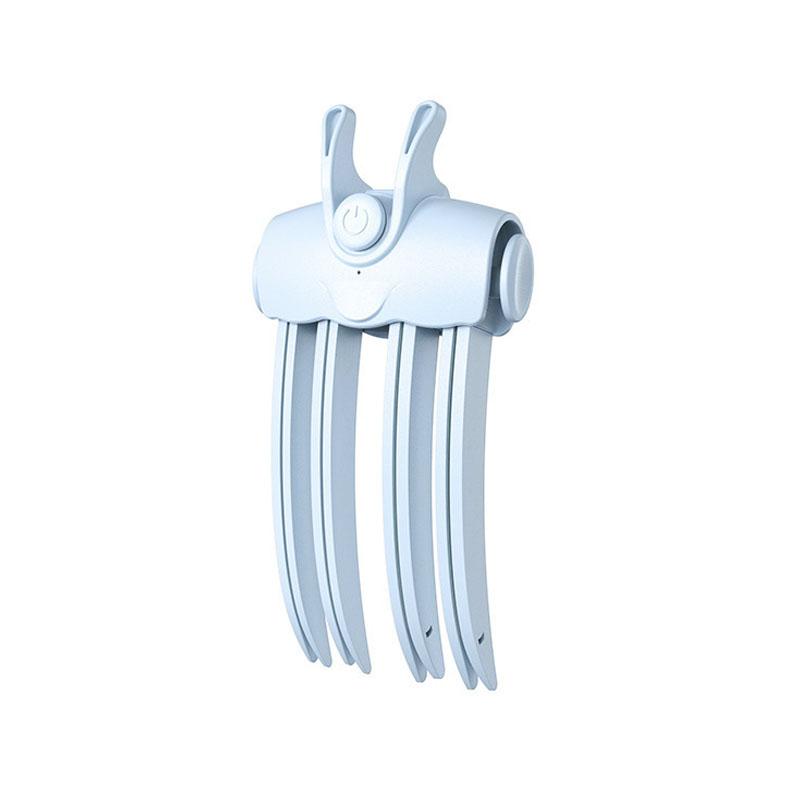 Elektrische Flauschige Haarspange Locken Pony Clips USB Wiederaufladbar Kabellos Beheizte Haarwurzel-Anhebende Haarspange Damen Locken Fixierform Clips Haarroller 1pcs blau