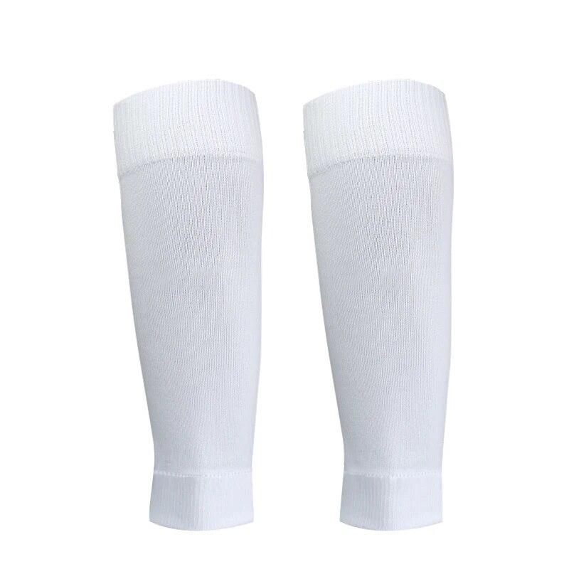 1 paar Sport Socken Mann Professionelle Fußball Socken Kinder Fußball Socken Einfarbig Atmungsaktive Knie Pads Fußball Socken Ärmeln weiß