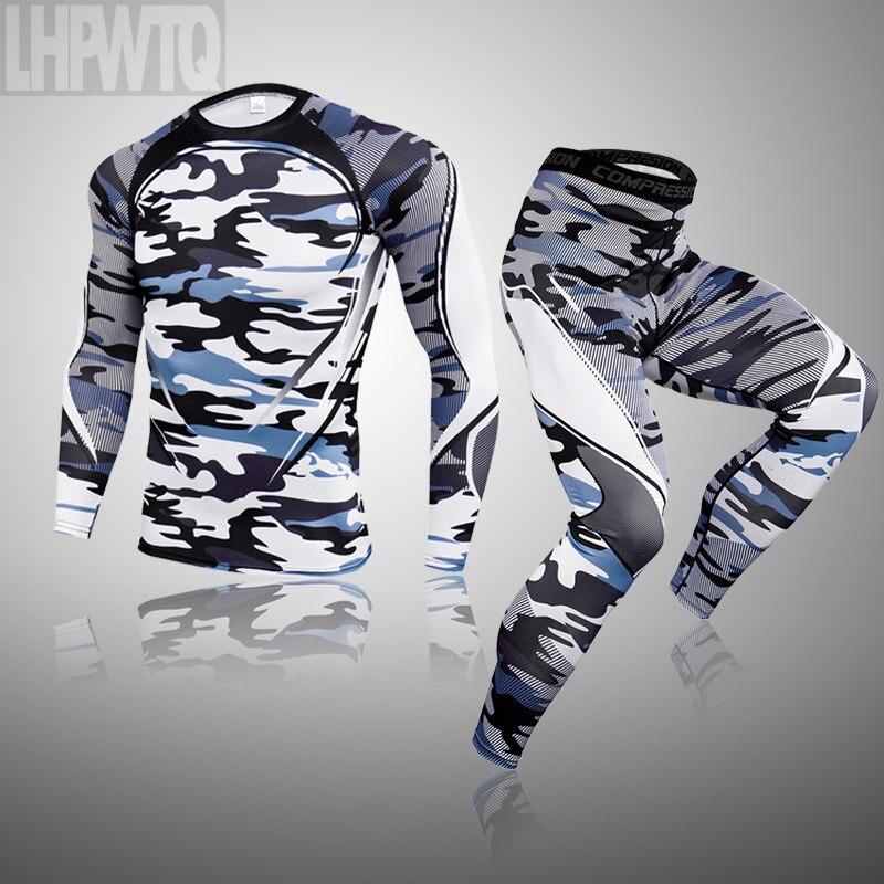 Sportbekleidung für Herren, Sportanzüge, 3D-Schädel, Kompressions-Herren-Komplettanzug, Trainingsanzug, Fitnesskleidung, Größe S-4XL XXXL