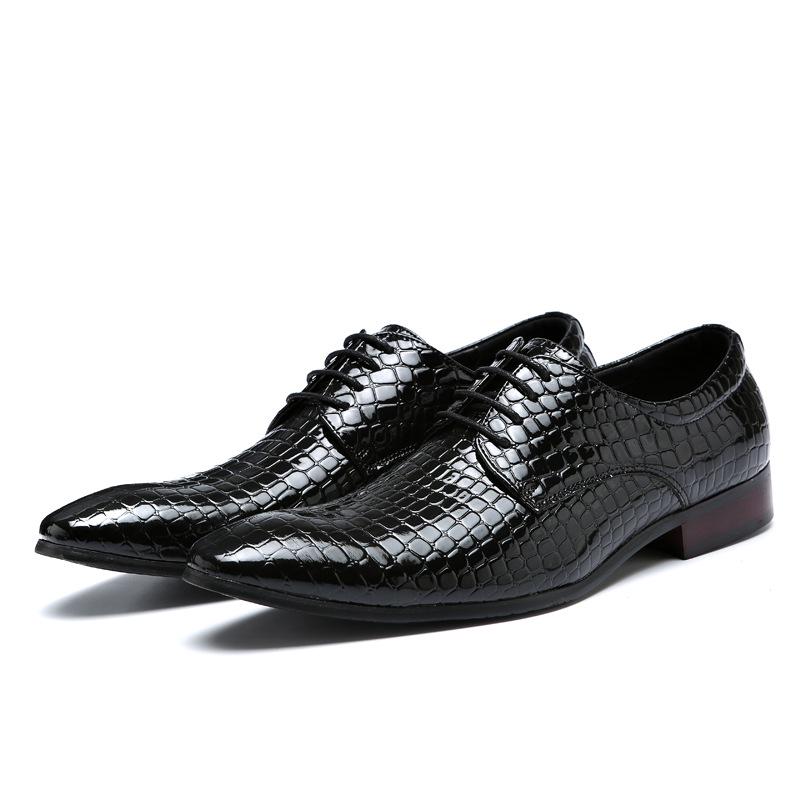Schlangenmuster Herren Anzugschuhe Neue Mode Formelle Schuhe Mann Hochzeitsfeier Stil Bequem Klassisches Design Herrenschuhe 48