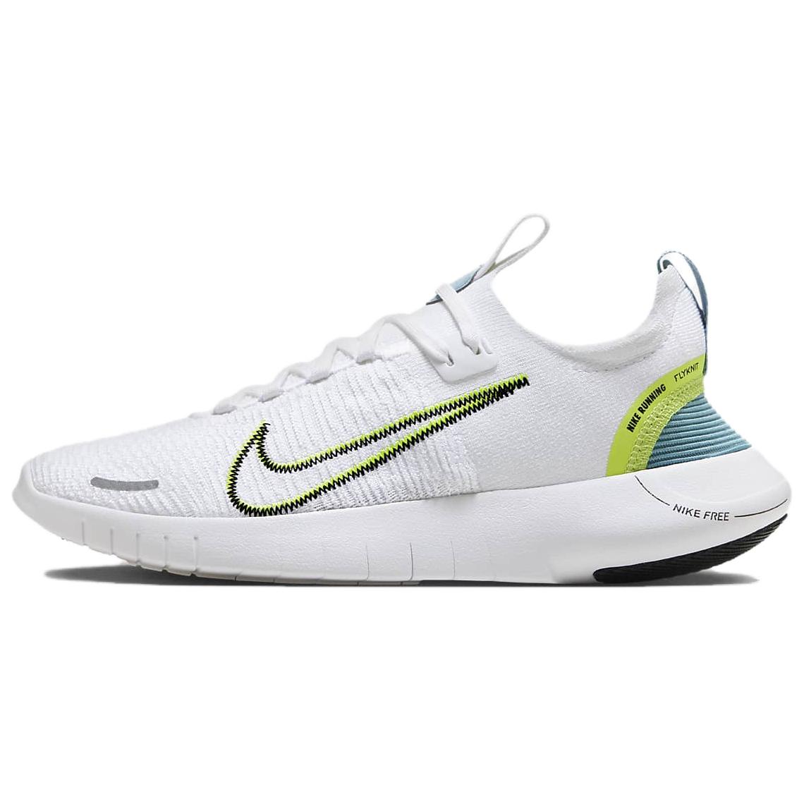 Nike Free RN Next Nature Leichte Weiche Strapazierfähige Atmungsaktive Niedrige Trainings-Laufschuhe Damen Sneaker Weiß Grün DX6482-101 38.5
