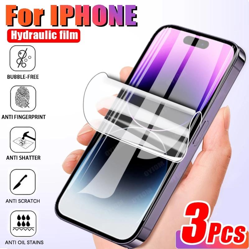 3 Stück 3 Stück Displayschutzfolie Hydrogelfolie für IPhone 14 13 12 11 Pro Max Schutzfolie Weich IPhone X XR XS 14 Plus 13 Mini 14Pro Kein Glas iPhone 14 Plus weiß