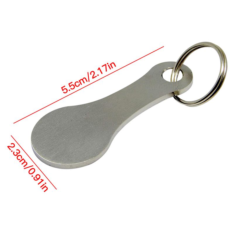 Aluminiumlegierung Einkaufswagenchips Schlüsselanhänger Zubehör Metall Schlüsselanhänger Dekor Schlüsselring Haken Schlüsselanhänger für Geschenk CDN single weiß